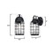 Westinghouse Fixture Wall Outdoor 60W Dusk to Dawn Jupiter Point Txt, Black Clear Sd Glass 6122300 - alternate 3